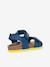 Sandales J GHITA BOY bleu+marron+NAVY RED - vertbaudet enfant 