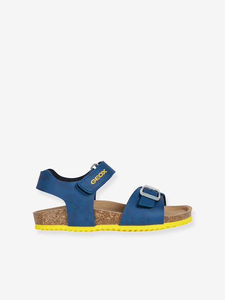 Sandales J GHITA BOY bleu+marron+NAVY RED - vertbaudet enfant 