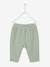Pantalon bébé mixte coupe sarouel en gaze de coton Blanc+Bleu+jaune+rose+tilleul - vertbaudet enfant 