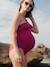 Swimsuit for Maternity, Bloom by CACHE COEUR black+fuchsia+green - vertbaudet enfant 