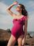 Swimsuit for Maternity, Bloom by CACHE COEUR black+fuchsia+green - vertbaudet enfant 