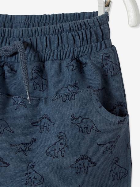 Pantalon molleton bébé garçon bleu jean imprimé+caramel imprimé+gris clair chiné+lichen+vert imprimé - vertbaudet enfant 