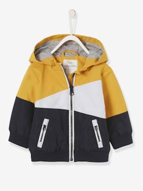 Three-tone Windcheater with Hood for Baby Boys  - vertbaudet enfant
