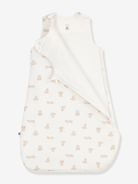 Baby sleeping bag with bear pattern white - vertbaudet enfant 