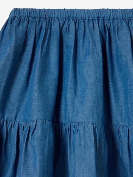 Denim skirt denim blue - vertbaudet enfant 