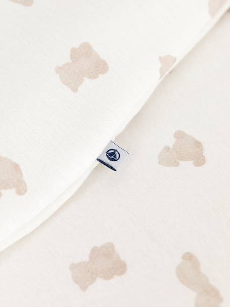 Baby sleeping bag with bear pattern white - vertbaudet enfant 