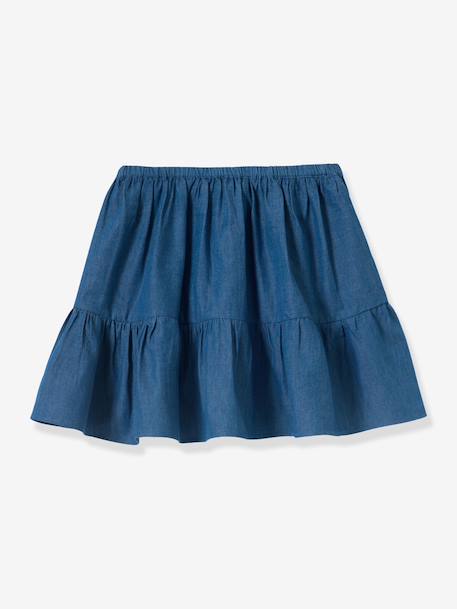 Jupe denim bleu jean - vertbaudet enfant 