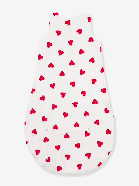 Baby sleeping bag with heart print white - vertbaudet enfant 