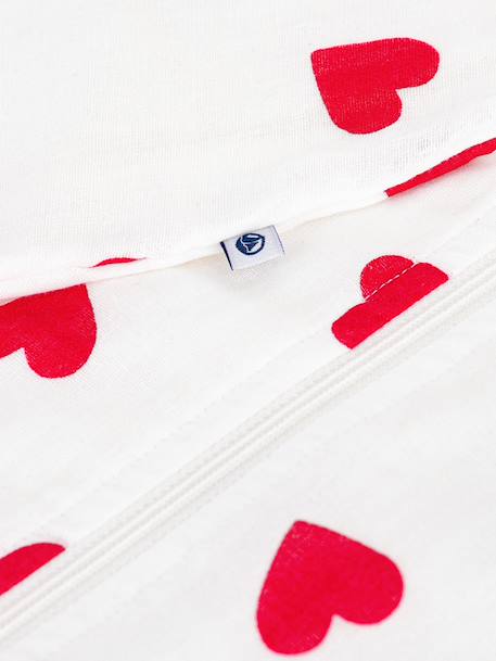 Baby sleeping bag with heart print white - vertbaudet enfant 