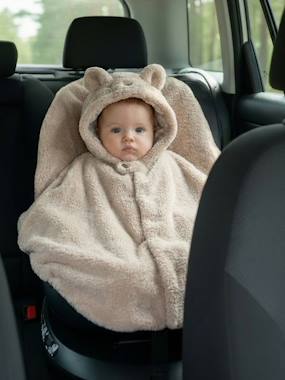 Baby-Travel Poncho Adaptable to Car Seat & Baby Carrier 