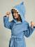 Shark Bathrobe with Recycled Cotton, for Children blue - vertbaudet enfant 