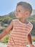 Striped baby playsuit ecru - vertbaudet enfant 