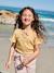 Girl's fancy bow t-shirt striped blue+yellow - vertbaudet enfant 