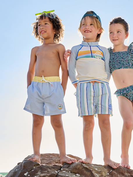 Maillot de bain garçon bleu+vert d'eau - vertbaudet enfant 