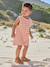 Striped baby playsuit ecru - vertbaudet enfant 