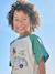 Boy's short-sleeved t-shirt emerald green+ocean blue - vertbaudet enfant 