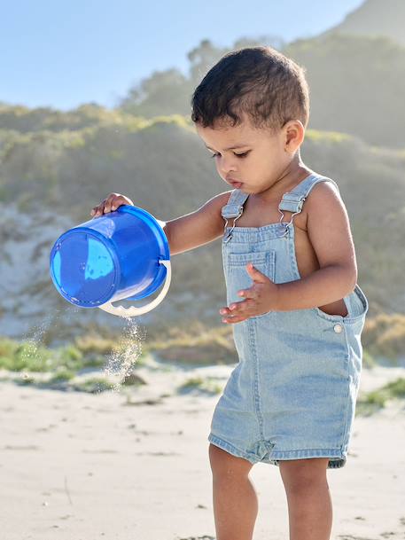 Denim short dungarees for baby boys double stone - vertbaudet enfant 