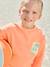 Sweat col rond manches longues jaune pâle+mangue+vert d'eau - vertbaudet enfant 