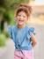 Denim blouse with frill sleeves for girls light blue - vertbaudet enfant 