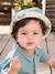 Set of jumpsuit and reversible bucket hat emerald green - vertbaudet enfant 