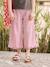 Wide-Leg, Lyocell Bermuda Shorts for Girls khaki+lilac - vertbaudet enfant 
