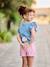 Colourful Shorts, Easy to Put On, for Girls aqua green+coral+mauve - vertbaudet enfant 