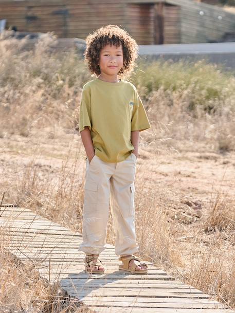 Boy's short-sleeved t-shirt cumin - vertbaudet enfant 
