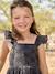 Girl's Embroidered Dress slate grey - vertbaudet enfant 