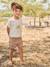 Printed twill shorts for girls beige - vertbaudet enfant 