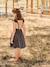 Girl's Embroidered Dress slate grey - vertbaudet enfant 