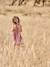 Girl's sleeveless dress khaki+old rose - vertbaudet enfant 
