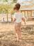 Printed twill shorts for girls beige - vertbaudet enfant 