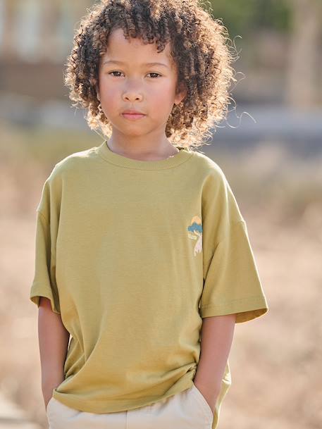 Boy's short-sleeved t-shirt cumin - vertbaudet enfant 