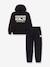 Hooded sweatshirt and trousers set black - vertbaudet enfant 