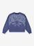 Relaxed boxy sweatshirt for girl navy blue - vertbaudet enfant 