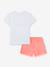 Shorts and T-shirt set coral - vertbaudet enfant 