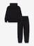 Hooded sweatshirt and trousers set black - vertbaudet enfant 