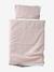Blanket + Pillow for Dolls, in Cotton Gauze printed pink+White+yellow - vertbaudet enfant 