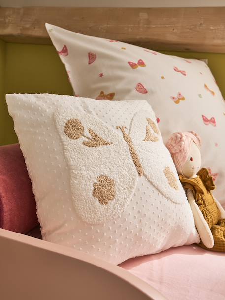 Butterfly cushion in bouclé vanilla - vertbaudet enfant 