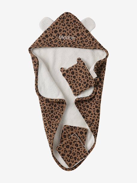 Customisable doll bath cape brown - vertbaudet enfant 