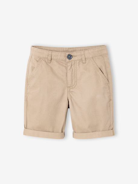 Bermuda chino garçon beige+BLEU+bleu grisé+rouge+sable+vert - vertbaudet enfant 