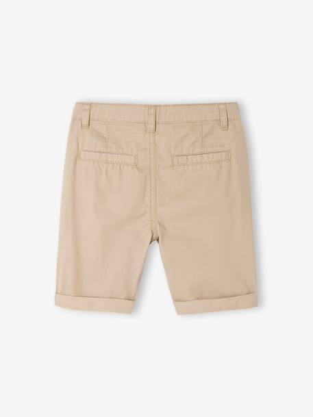 Bermuda chino garçon beige+BLEU+bleu grisé+rouge+sable+vert - vertbaudet enfant 