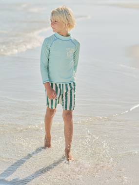 -T-shirt anti UV garçon manches longue Surf 