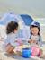 3-piece striped swimsuit light blue - vertbaudet enfant 