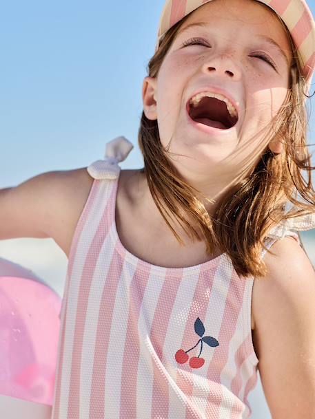 Maillot de bain 1 pièce fille rose - vertbaudet enfant 