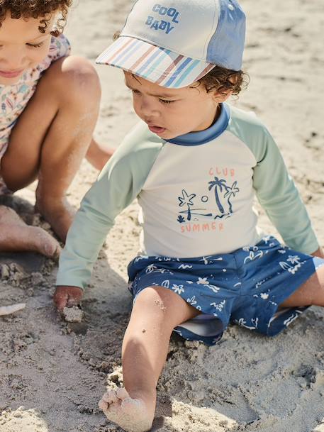 Boys' swim shorts indigo - vertbaudet enfant 