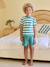 Pack of 2 striped pyjama shorts blue - vertbaudet enfant 
