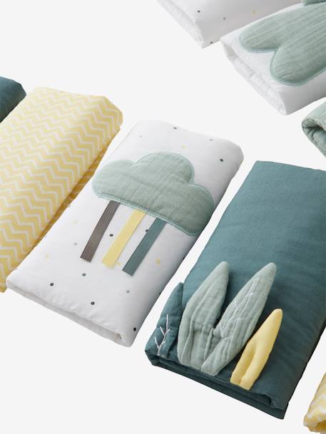 Breathable Cot Bumper, MENTHE A L'EAU Green - vertbaudet enfant 