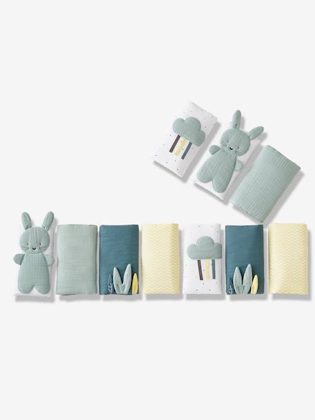 Breathable Cot Bumper, MENTHE A L'EAU Green - vertbaudet enfant 