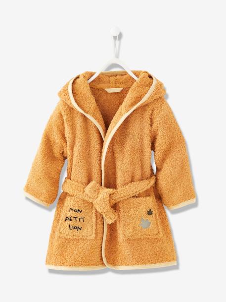 Lion Bathrobe for Baby Orange - vertbaudet enfant 